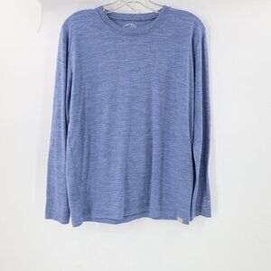 Merino.Tech Shirt Men’s Medium Merino Wool Long Sleeve Warm Base Layer Termal